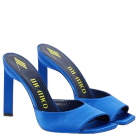 The Attico Kaia Satin Mules