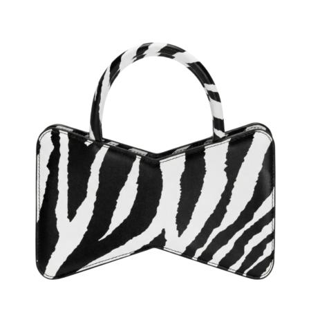 Mach & Mach zebra print bow bag