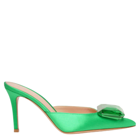 Gianvito Rossi Jaipur Satin Mules