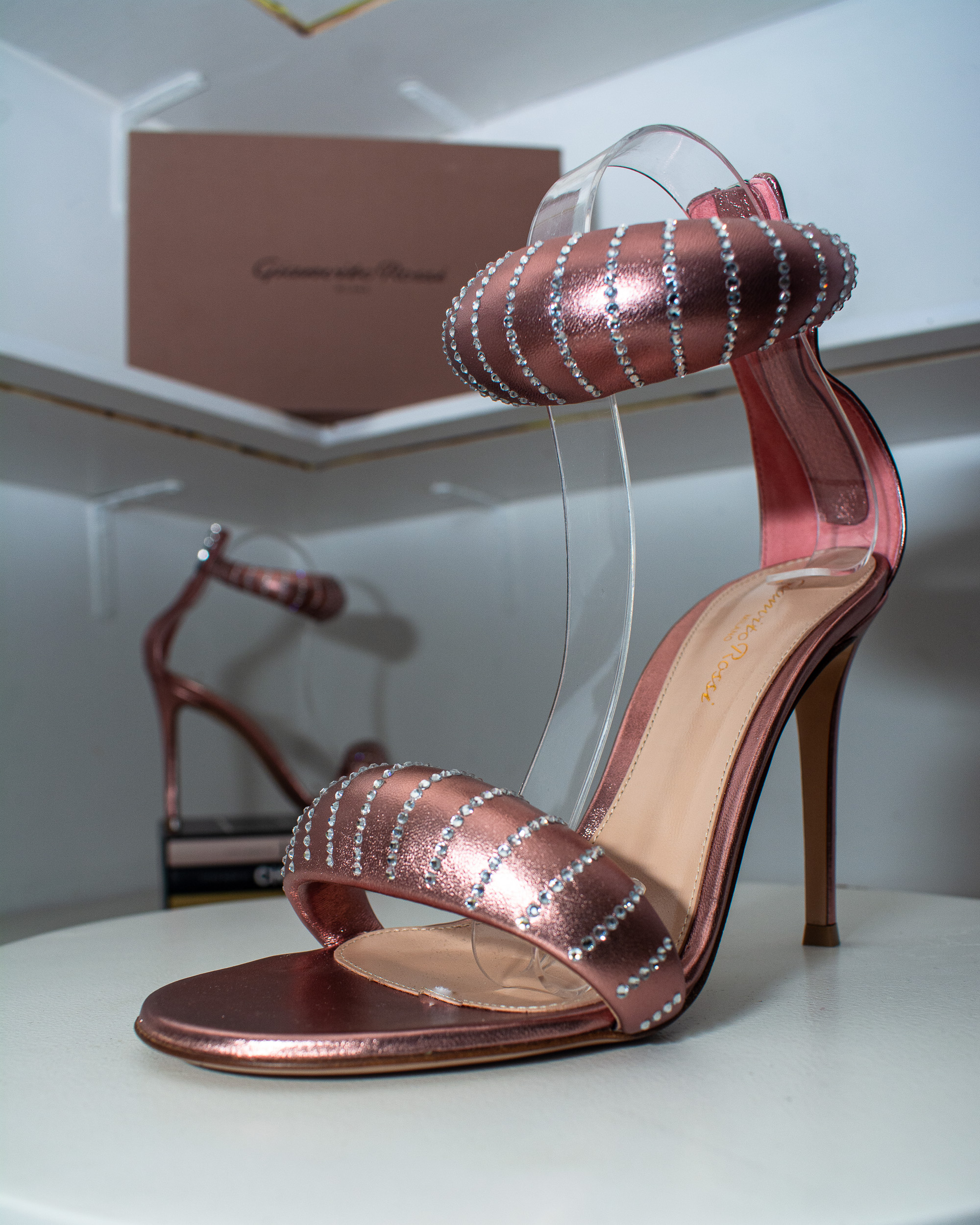 Gianvito Rossi Bijoux Crystal 105 Sandal - Image 2