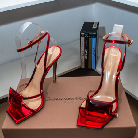 Gianvito Rossi Jaipur 105 Metallic Jewel Sandals.