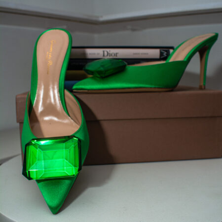 Gianvito Rossi Jaipur Satin Mule