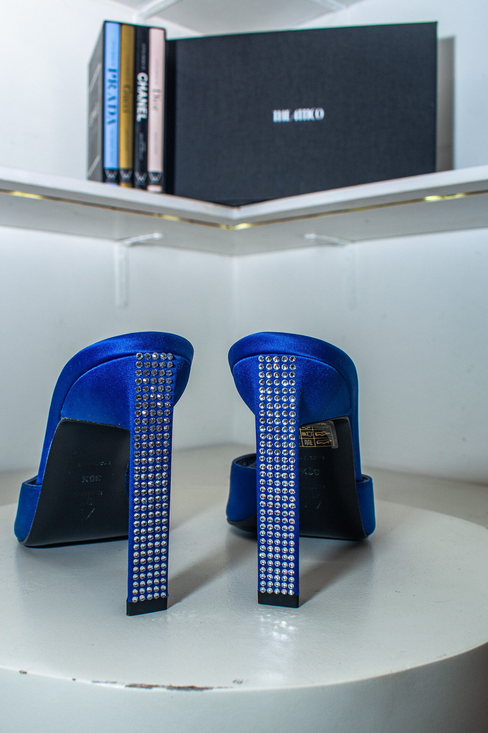 The Attico Kaia Embellished Satin Mule - Image 3
