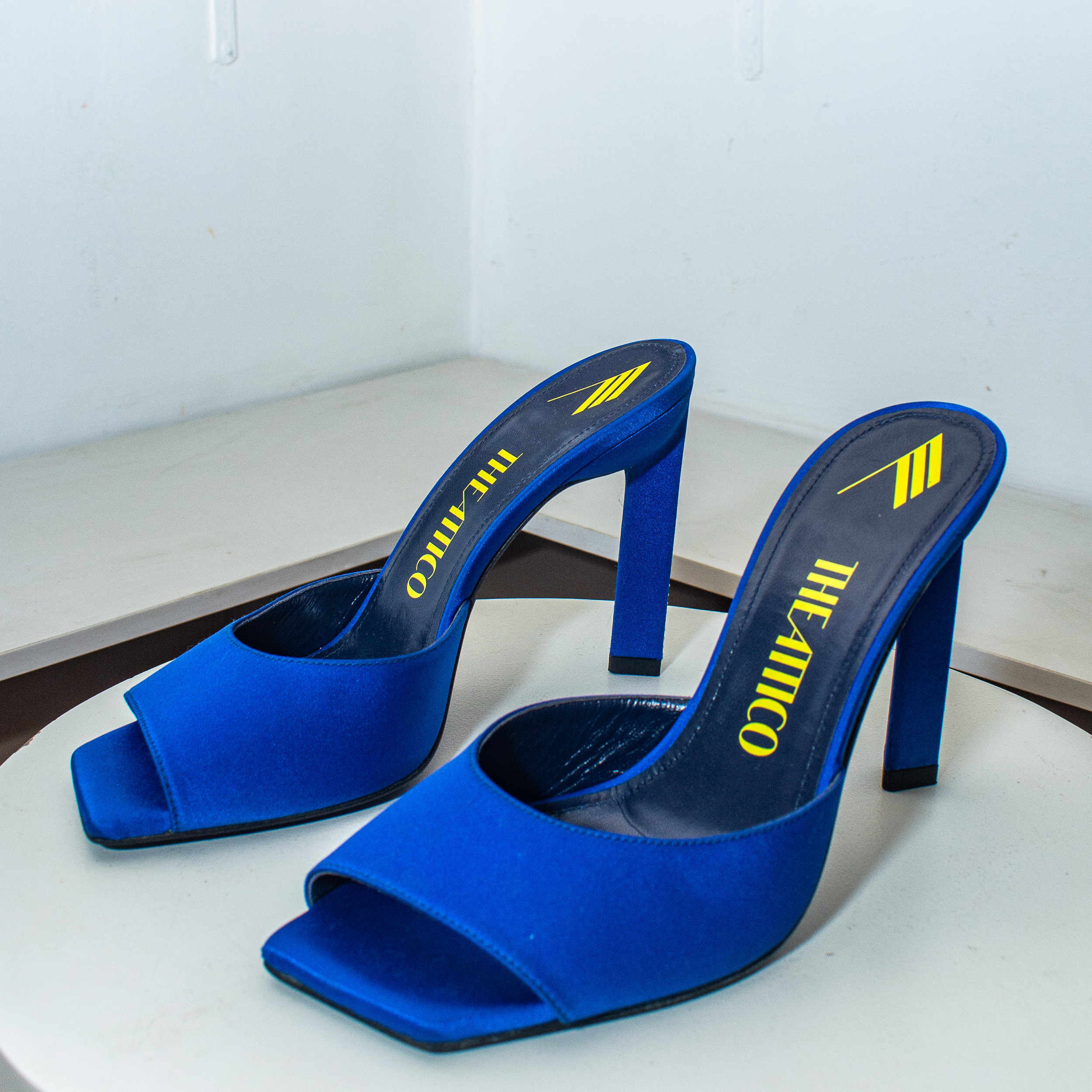 The Attico Kaia Embellished Satin Mule - Image 2