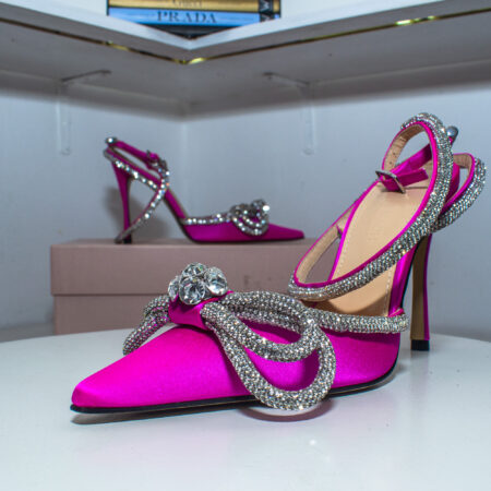 Mach & Mach Double Bow Satin Pump