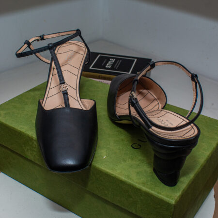 Gucci Petite Double G Slingback Pump.