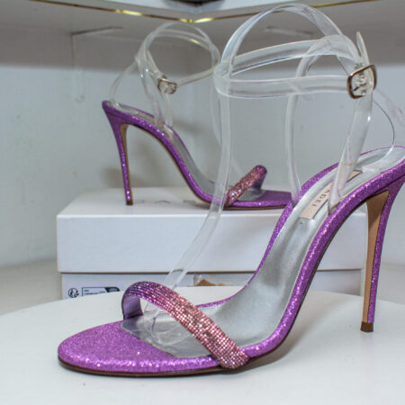 Casadei V Celebrity Glittered Sandals